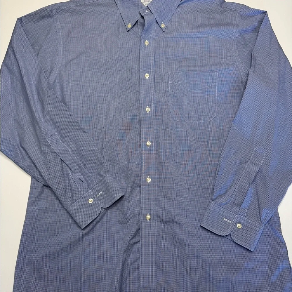 Brooks Brothers Classic Blue Dress Shirt - Picture 2 of 3